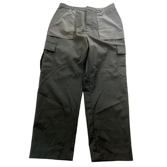 LES HOMMES Wool Blend Pants in Black - Picture 1 of 5